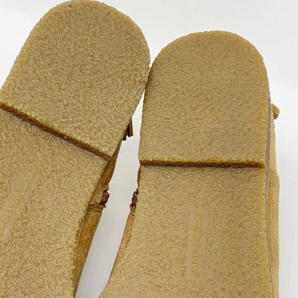 Comfort View Tan Embroider Crepe Sole Bootie SZ 9 - Picture 9 of 10